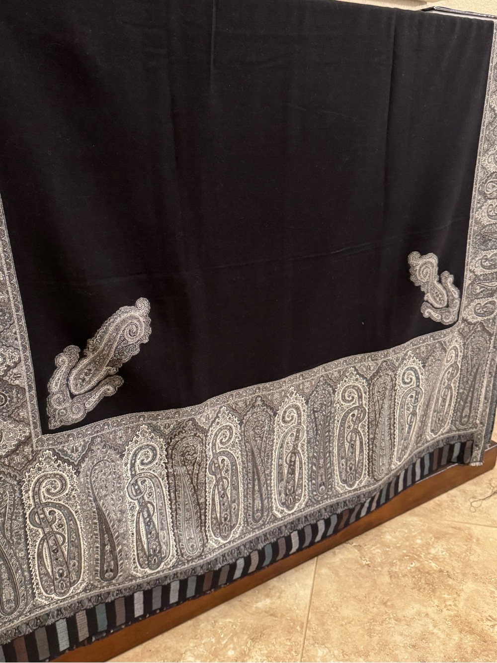 Black Kani Pashmina Shawl